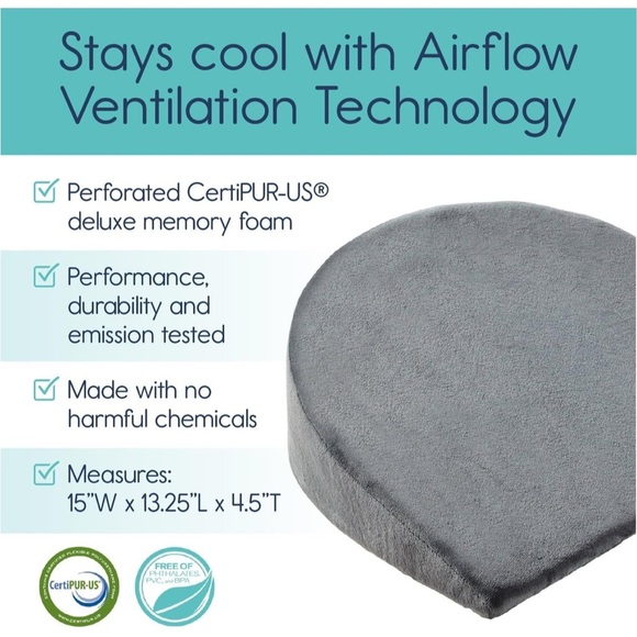 hiccapop Pregnancy Pillow Wedge for Maternity | Memory Foam Maternity Pillows - Picture 3 of 5